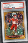 2020 PANINI PRIZM🏈PATRICK MAHOMES #124 ORANGE DISCO PRIZM👉GRADED PSA 10!!!!!