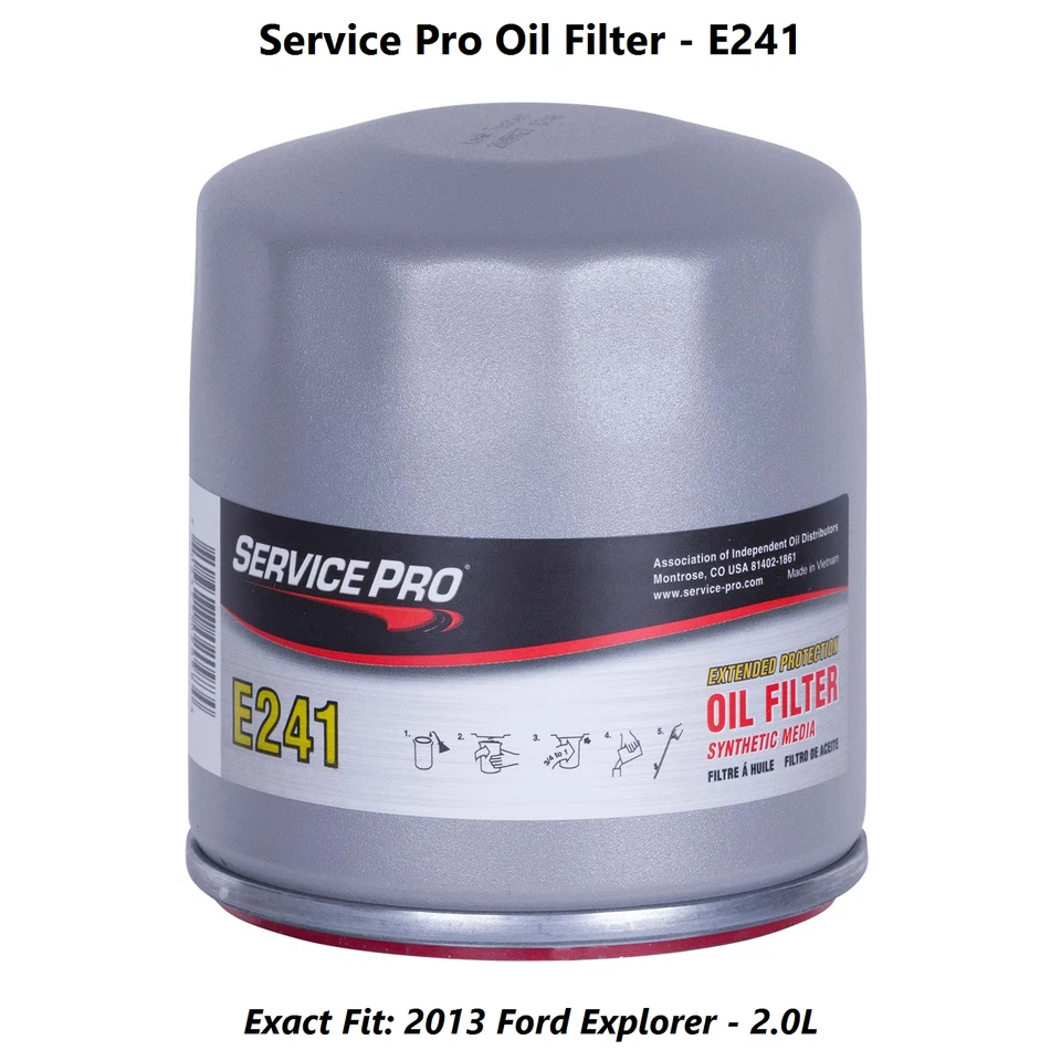 2013 Ford Explorer 2.0L Complete Oil, Air & Cabin Filter Kit (5W-30) - Изображение 3 из 4