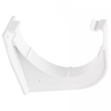 POLYPIPE - 117mm x 75mm -  Deepflow Gutter - White - Fascia Bracket