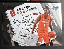 2024-25 Bowman Chrome University U College Rule Playbook Donavan Freeman #CRP-8