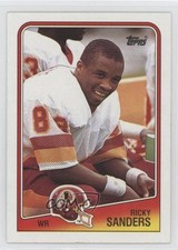 1988 Topps Blank Back Ricky Sanders #14 1b8