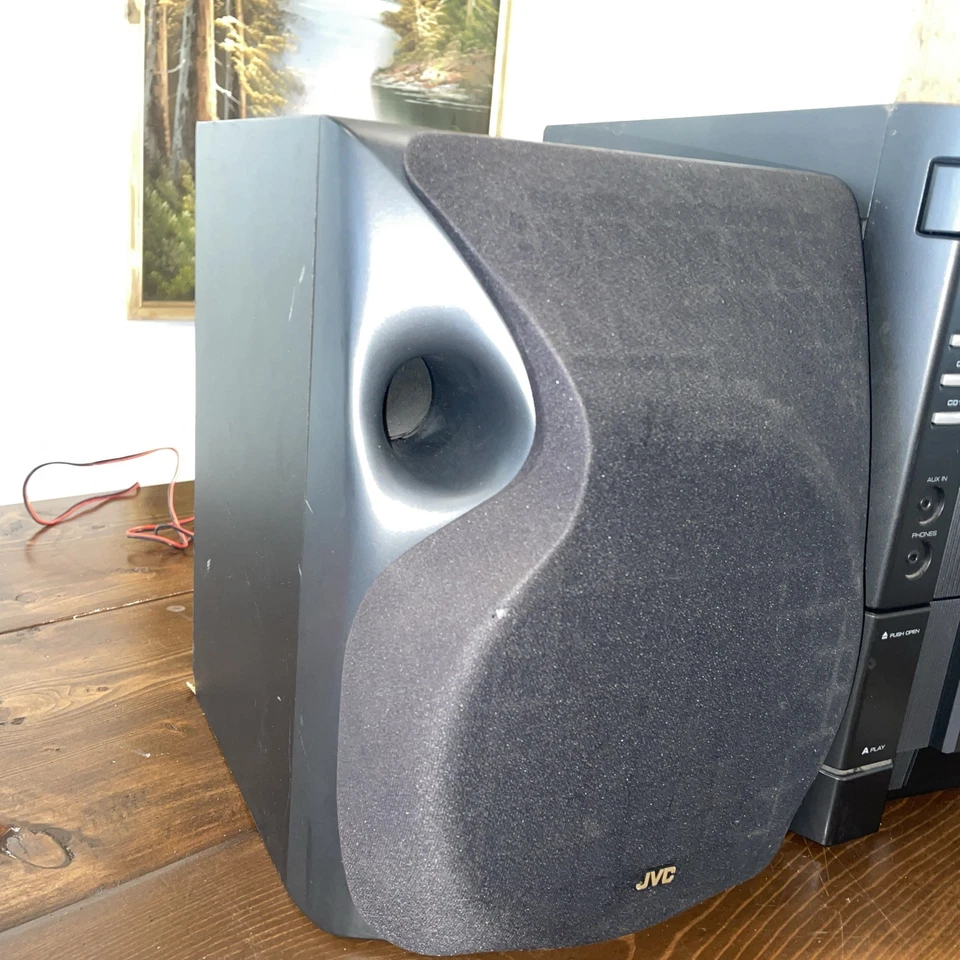 REPAIR JVC MX-KC15 3 CD Changer Dual Cassette Player AM FM Stereo System Read - Image 2 of 4