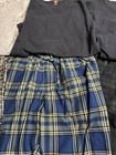 4 Hanes Men’s pj pajamas warm flannel long sleeve thermal shirts Sz S  EUC — photo 4