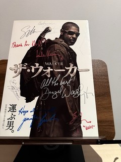 Book Of Eli / The Walker Hand Signed Press Brochure Denzel Washington