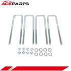 For Chevy GMC Sierra 88-19 Square U-Bolts 2.5“ Wide Leaf Springs 12.5" Extended