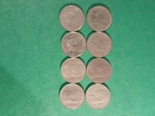 Belgium 1 Franc x 8 - 1951 x2 - 1962/63/73/77/79/88