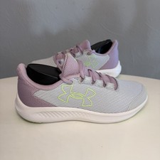 Under Armour UA Running Athletic Shoes GGS Charged Sneakers Purple Girls 4Y