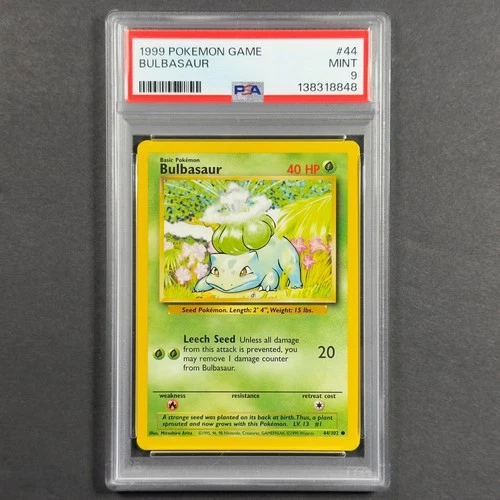 PSA 9 Bulbasaur 044/102 Base Set Regular