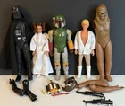 Vintage Star Wars 12” Figure Lot BOBA FETT LUKE LEIA VADER CHEWIE 1979 Kenner