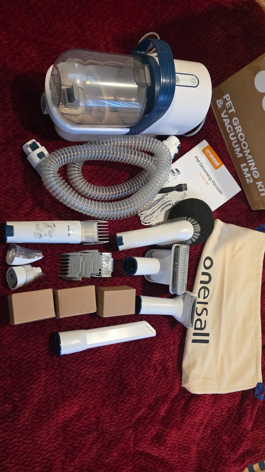 Pet Grooming kit w/vaccum attachment