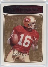 2008 Topps Rookie Progression Bronze 107/389 Joe Montana #160 HOF v5j