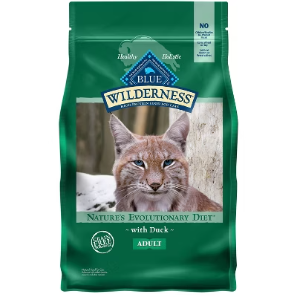 Blue Buffalo Wilderness Grain Free Duck Recipe Dry Cat Food for Adult Cats  