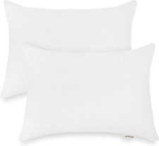 Toddler Pillowcases for 13X18 Pillow 2 Pack Muslin Small Toddler Baby Kids White