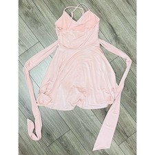 GUESS XS pink Lysandra sleeveless skater mini dress NWT B66