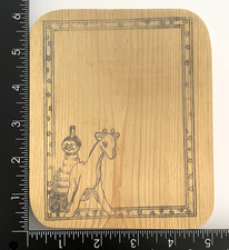 Giraffe Baby Toys Star Border Frame Wood Mounted Rubber Stamp