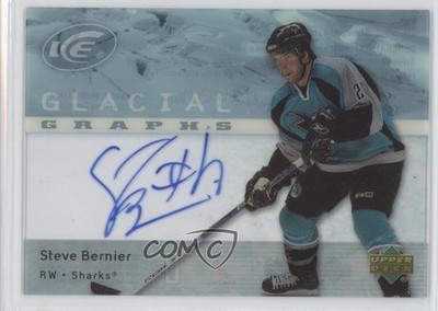 2007-08 Upper Deck Ice Glacial Graphs Steve Bernier #GG-SB Auto 0c2