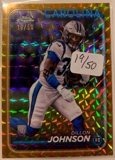 2024 Topps Chrome Rookies Dillon Johnson #274 Gold Geometric Refractor /50 (RC)