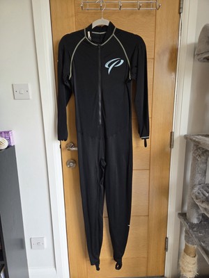 Ocean Pro Rash Vest/Skin Suit, Large, Unisex Black, Scuba Diving, Wild Swimming