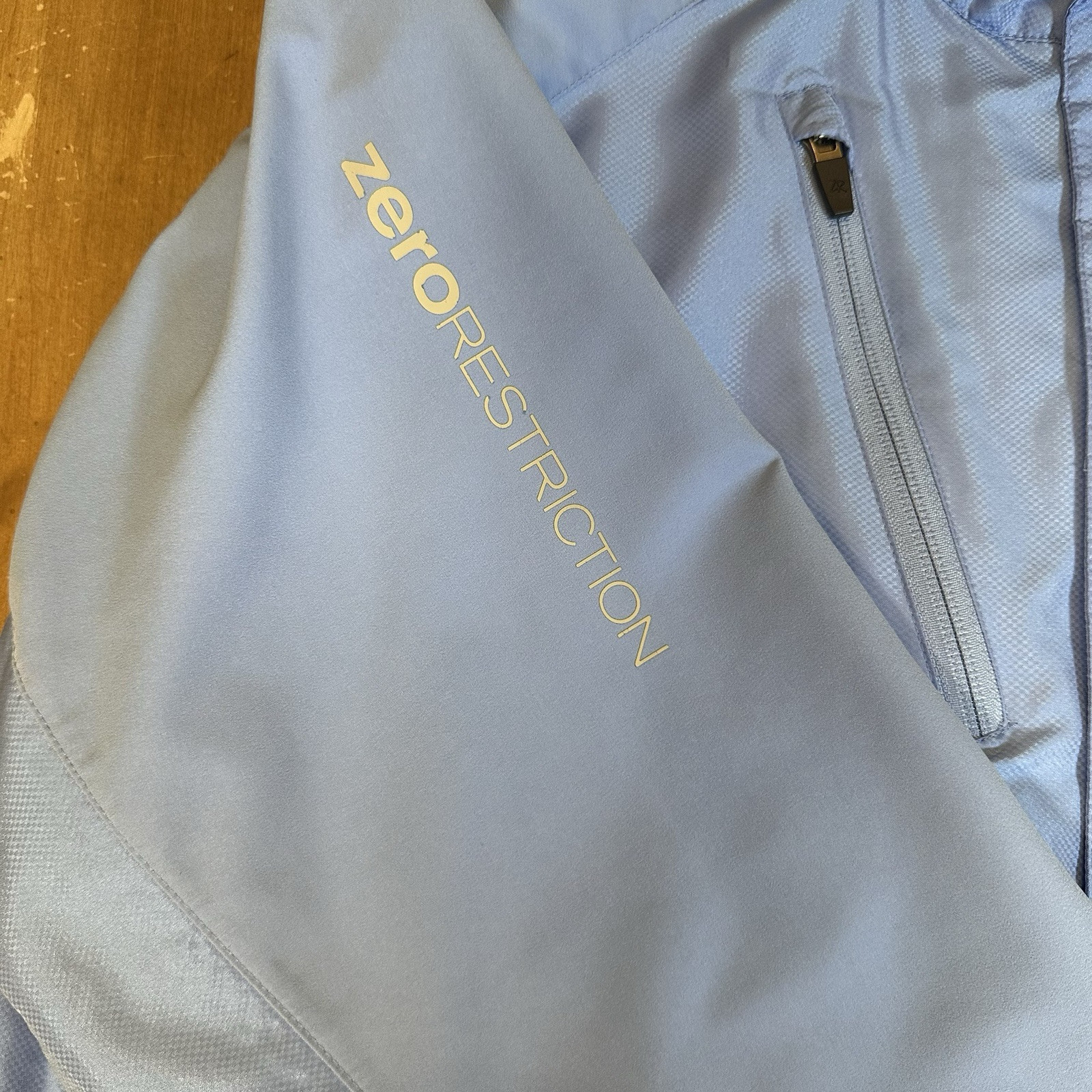 Zero Restriction Pullover Men's Medium Light Blue 1/4 Zip Performance Golf