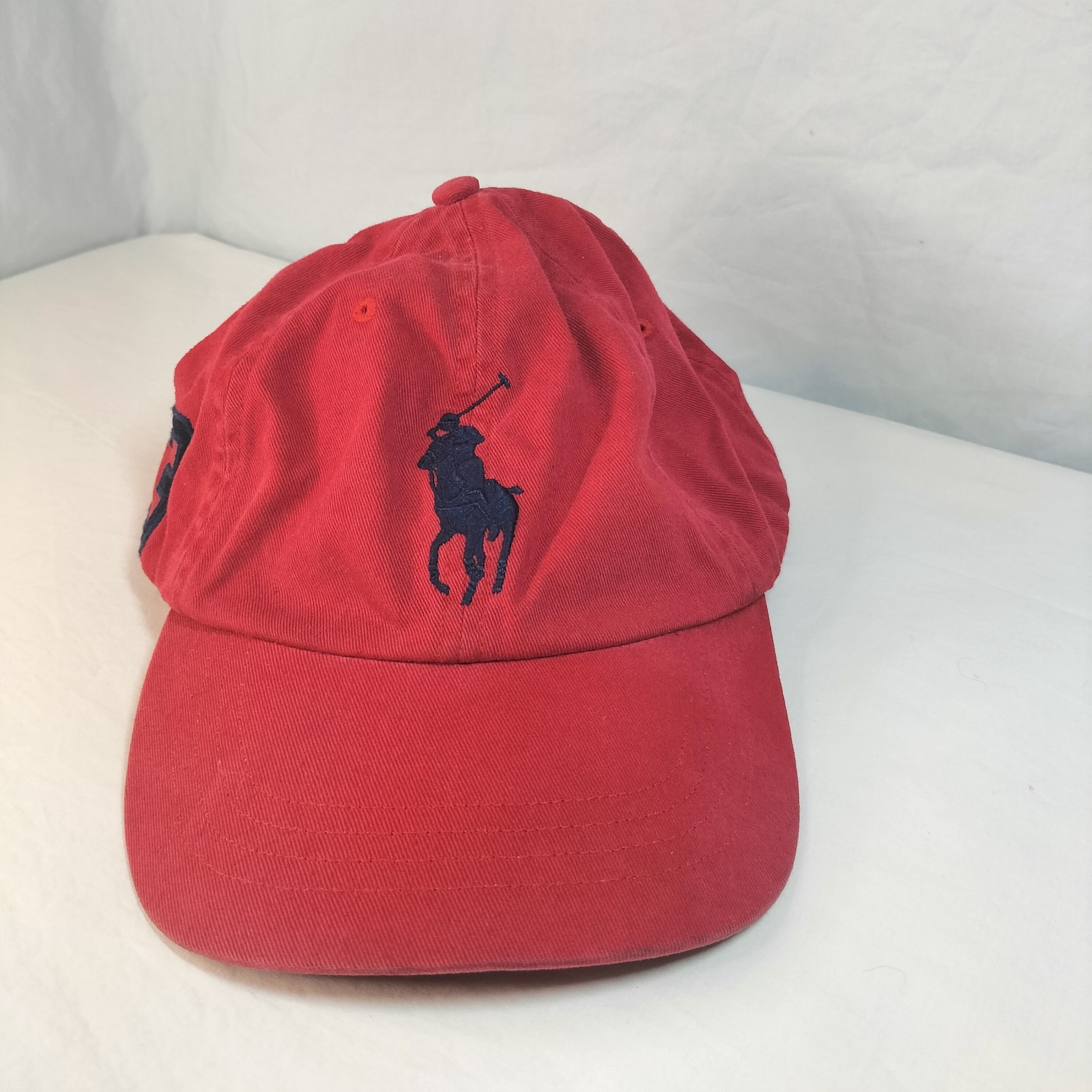 Polo Ralph Lauren Cappellino Baseball Rosso Big Pony Taglia Unica Regolabile