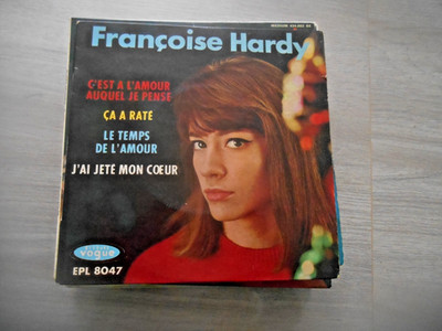 vinyl 45 tours francoise hardy 4 titel c est a l amour que je think