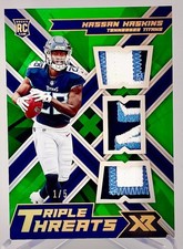 Titans Hassan Haskins 2022 Panini XR No.RTT-HH #1/5 Relic Rookie Single Card