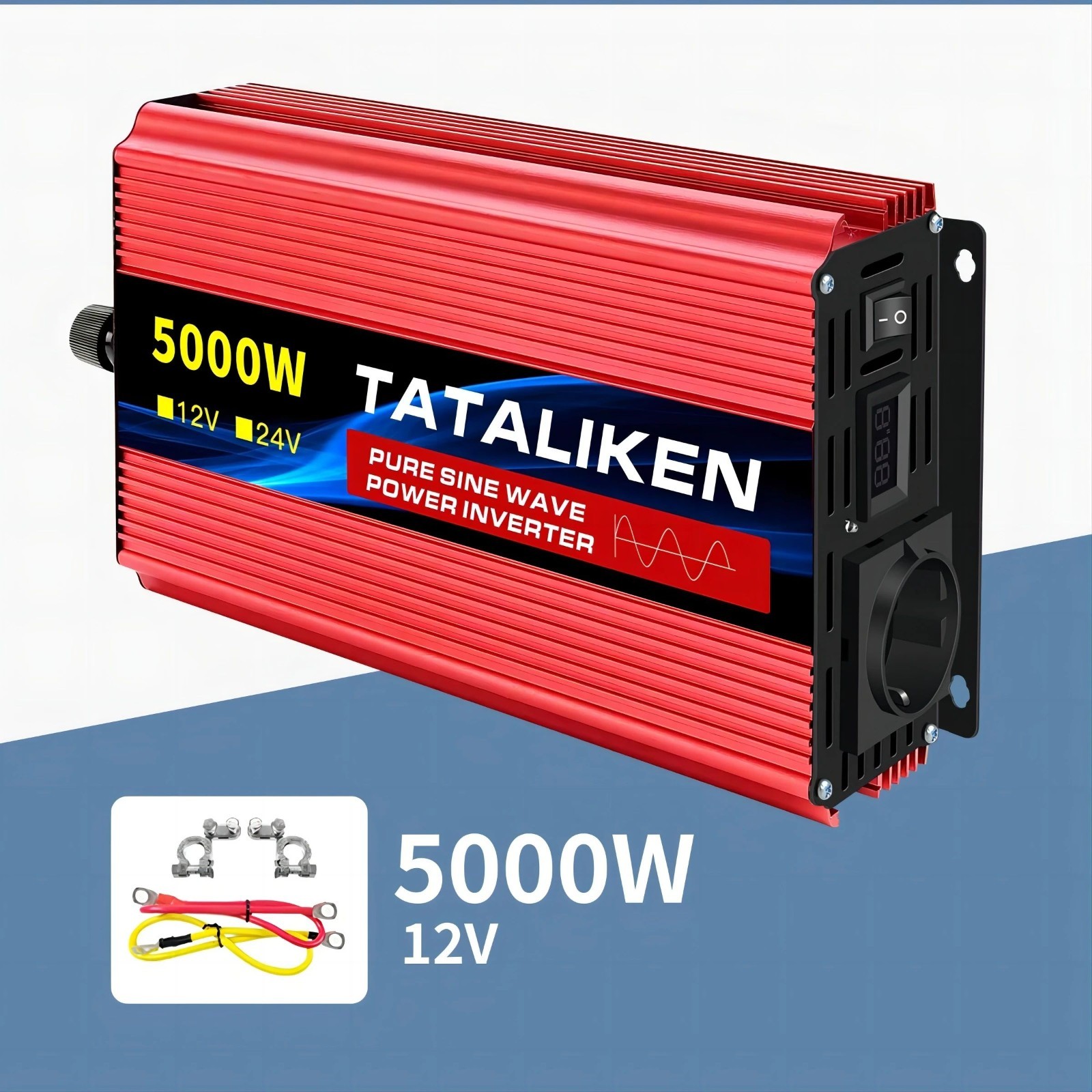 Inverter a Onda Sinusoidale Pura 12V Convertitore Ac Trasferimento di Tensione - Miniatura 4