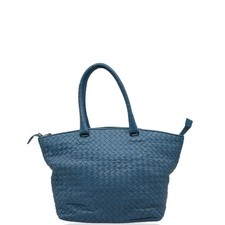 Bottega Veneta Tote Bag Blue Intrecciato Nappa ym012626f7
