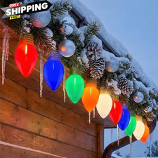 Giant Outdoor Christmas Lights,16ft Jumbo Lights String Multicolor 