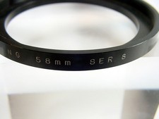58-Series 8 Step-Up Adapter Ring  Metal  Japan  No box  New  6.95 