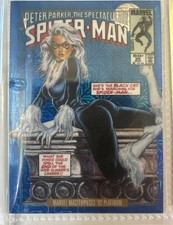 Black Cat 2024 Marvel Masterpieces 92 Platinum #5-V Variant Covers Blue Traxx