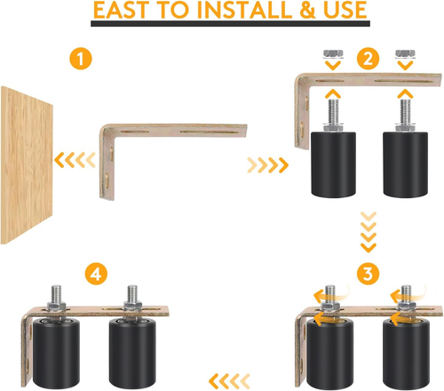 Gate Roller Guide,Sliding Gate Hardware with L-Sliding Gate Brackets,Sliding Gat - Picture 5 of 12