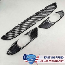 2002-07 MERCEDES BENZ W203 AMG FRONT BUMPER COVER MESH GRILLE THREE PIECES OEM