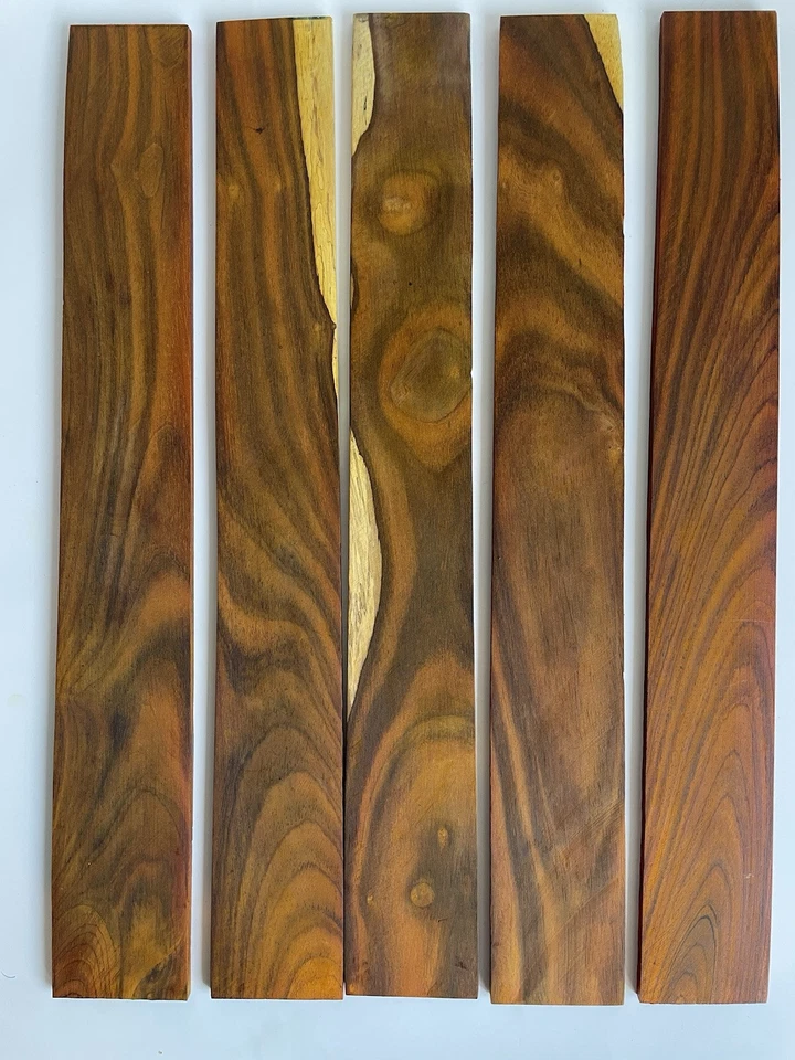 Cocobolo guitar fingerboard Or Fretboard Blank - Hardwood FOR DIY PROJECTS - Image 3 of 4