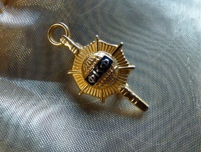 Nice Clean Vintage PHI KAPPA PHI Honor society Fraternity Gold Tone Pendant Pin