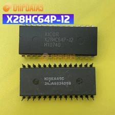 1PCS New XICOR X28HC64P-12 64K high-speed CMOS EePROM with an 8K x 8 size