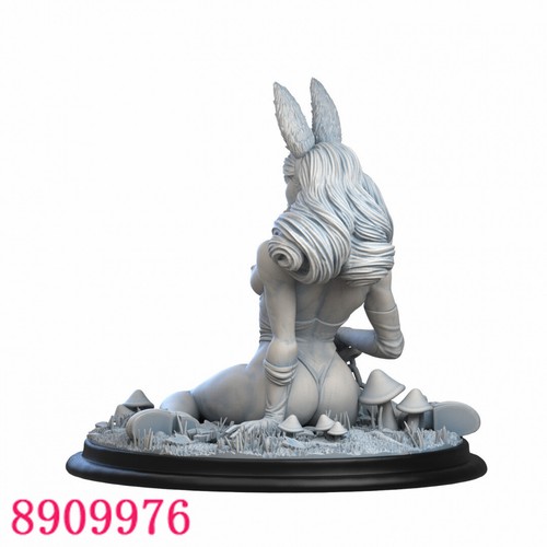 White Rabbit 3D Printing Figure Unpainted Model GK Blank Kit Sculpture New Stock - Picture 10 of 16