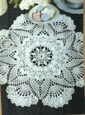 COCKSCOMB DOILY 18" HOME DECOR CROCHET PATTERN INSTRUCTIONS