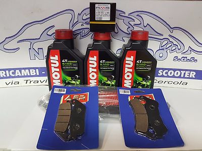 KIT TAGLIANDO HONDA SW-T400 2010 OLIO 5100 FILTRI PASTIGLIE ANTERIORI POSTERIORI