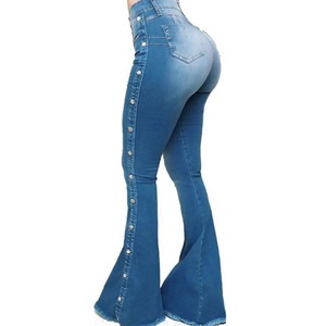 denim bell bottom pants