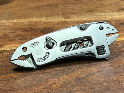 Multi Tool Set Adjustable Wrench Pliers Knife Jaw Screwdriver Foldable Survival