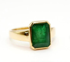 Natural Emerald Ring 925 Sterling Silver Ring Handmade Ring Wedding Ring
