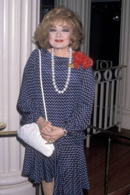 Edie Adams attends the Press Conference to Announce the Hono - 1989 Old Photo