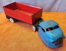 S  Vintage 1930-40 Wyandotte Pressed Steel Side Dump Truck, Works, Nice Find