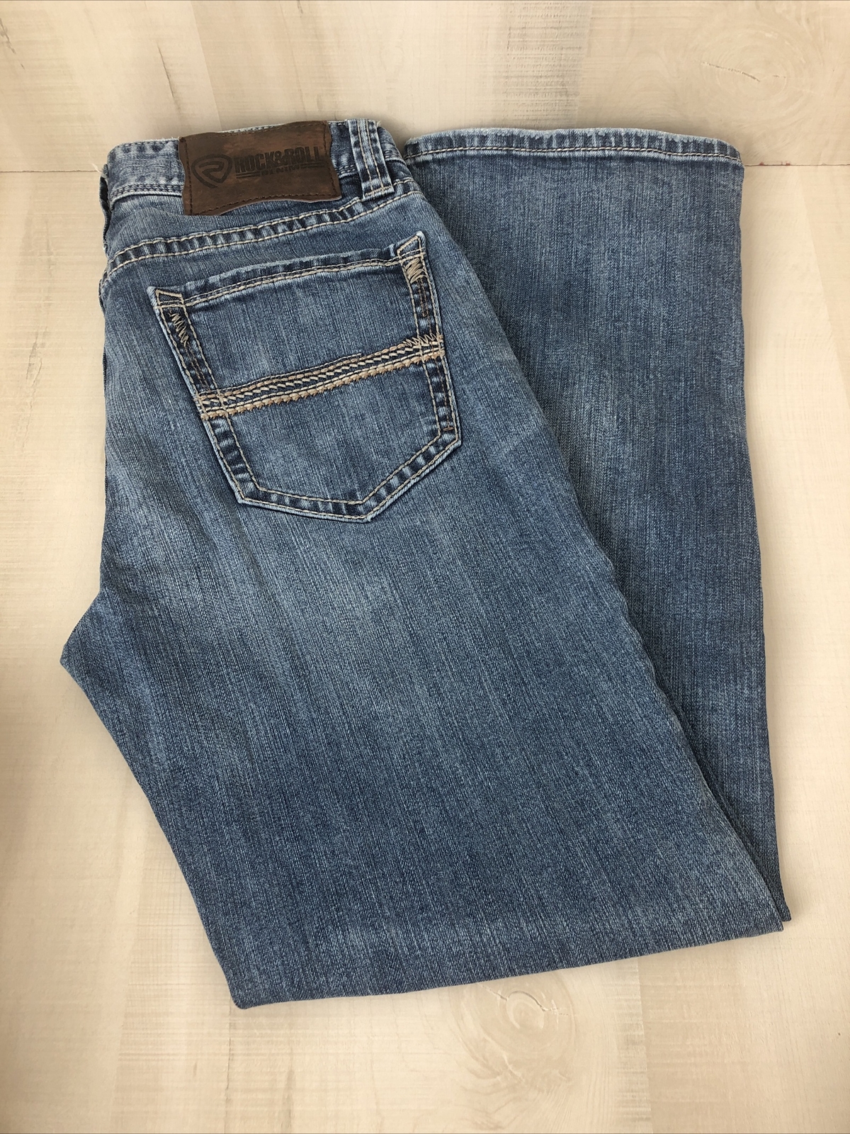 Rock & Roll Cowboy Jeans Double Barrel Mens 30X30 Rel… Gem