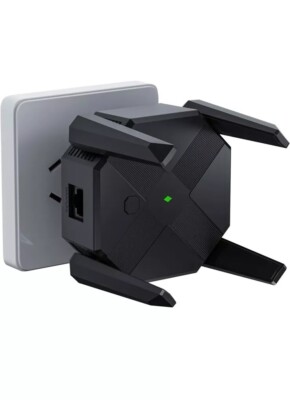 2024 WiFi Extender Signal Booster, WiFi Extender for Home Cover Black