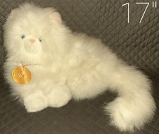 Rare Vintage Soft Classics Cat 1995 17" Geoffrey Toys R US Blue Eyes Velour