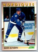 1991-92 Score Young Superstars - Mats Sundin #3