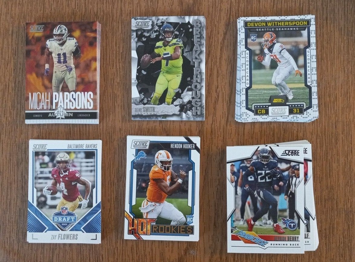 2023 Score Football Single INSERT & PARALLEL Cards - Create Own Lot