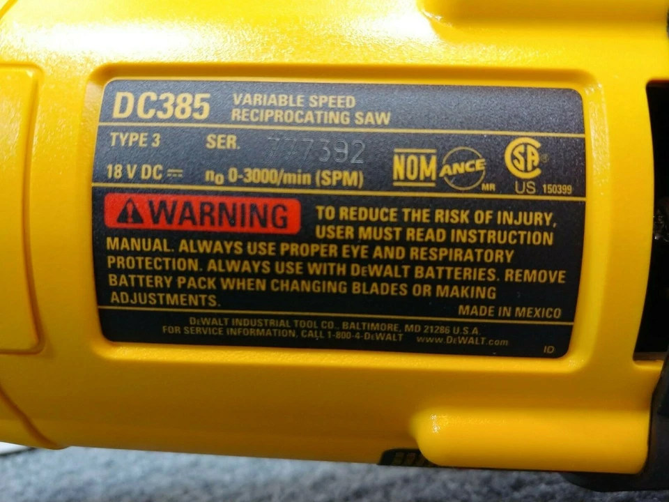 Dewalt DC385 18V Variable Speed 4-Way Blade Clamp-***NEW*** - Image 2 of 4